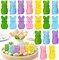 Wooden Easter Decor, 30 Pcs Mini Bunny Set, Freestanding Tiered Tray & Easter Basket Fillers, Spring Table Centerpiece Mantel Shelf Decorations